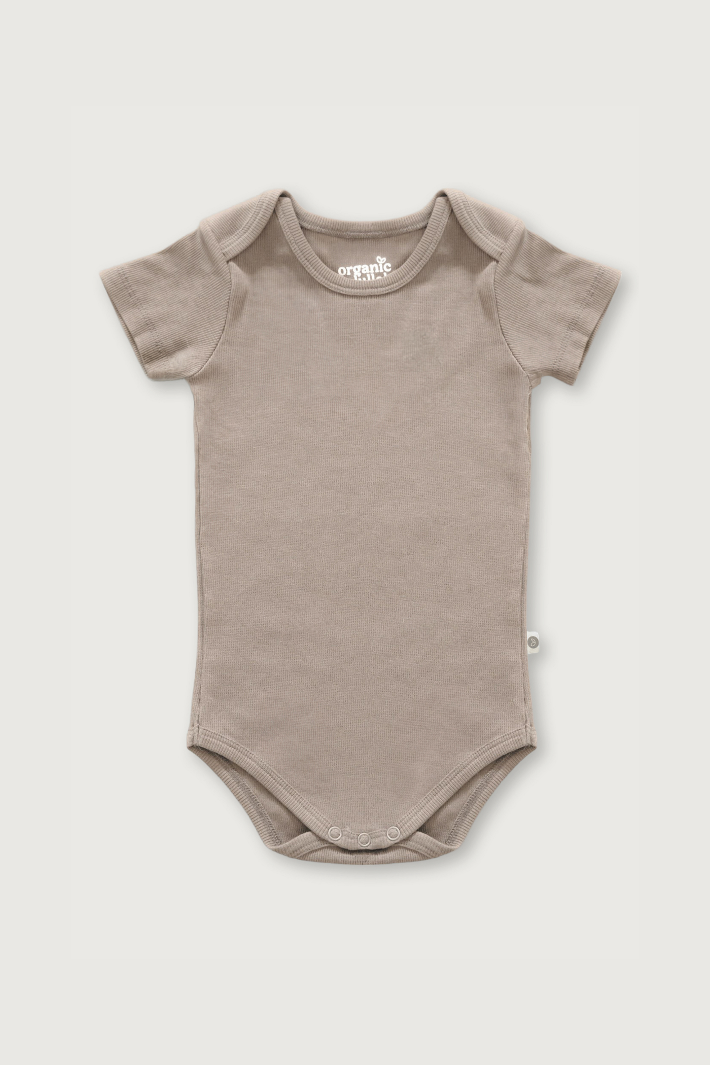Kortærmet rib bodystocking i Gots-certificeret økologisk bomuld fra Organic Lullaby