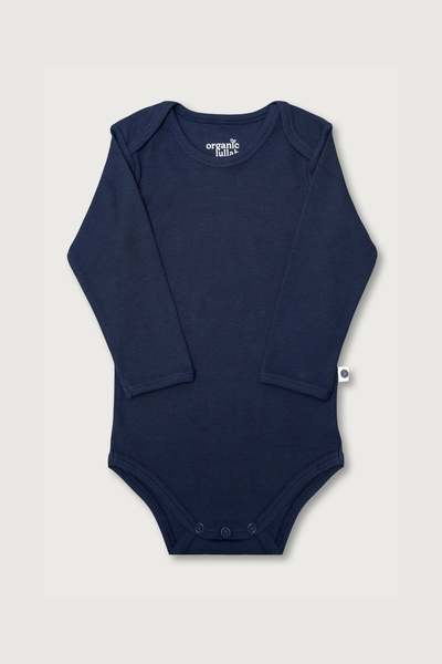 Langærmet rib bodystocking i Gots-certificeret økologisk bomuld fra Organic Lullaby