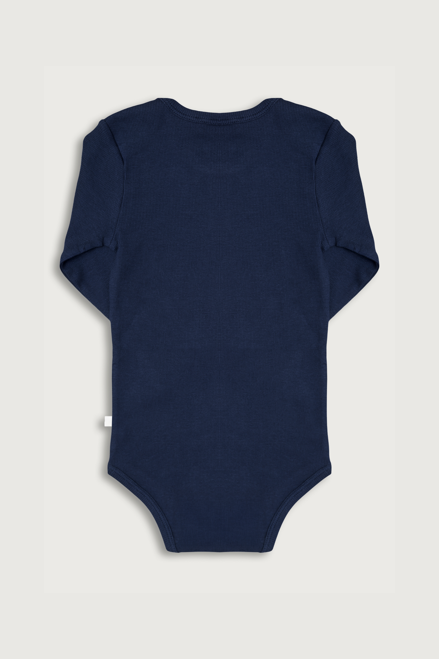 Deepsea farvet langærmet rib bodystocking i Gots-certificeret økologisk bomuld fra Organic Lullaby