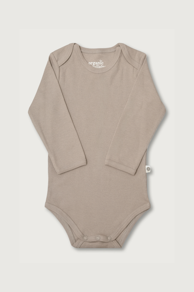 Langærmet rib bodystocking i Gots-certificeret økologisk bomuld fra Organic Lullaby