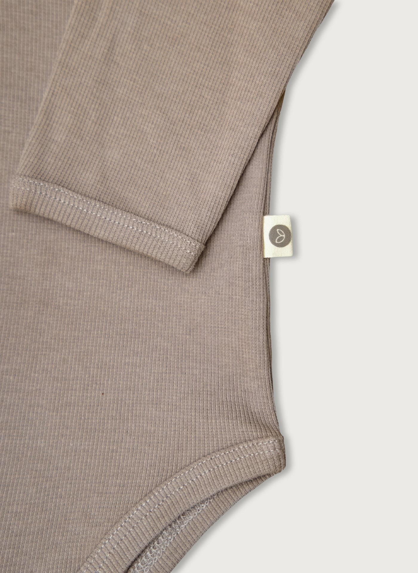 Oat langærmet rib bodystocking i Gots-certificeret økologisk bomuld fra Organic Lullaby